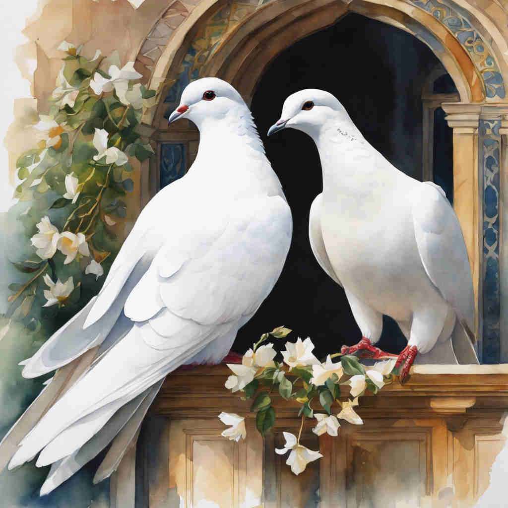 The Symbolism of White Doves in Literature and Art